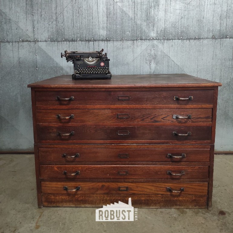 Vintage Tekeningenkast...