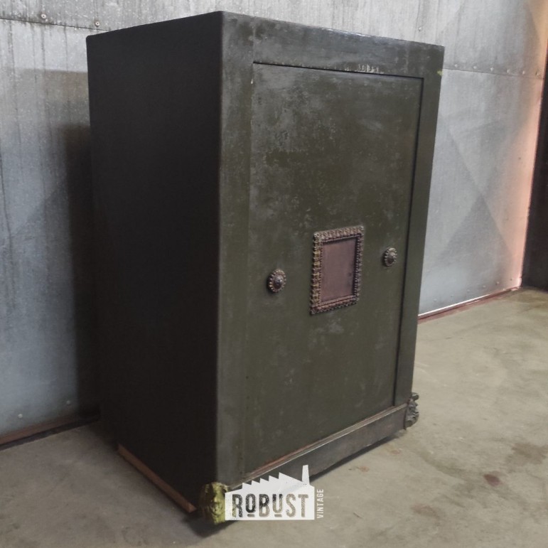 Oude Metalen Brandkast...