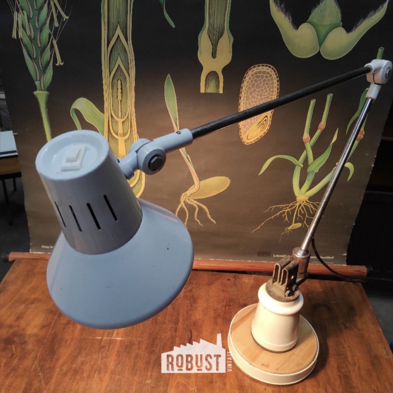 Vintage ziekenhuis bureaulamp