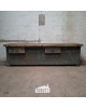 Vintage Houten Werkbank Grijs
