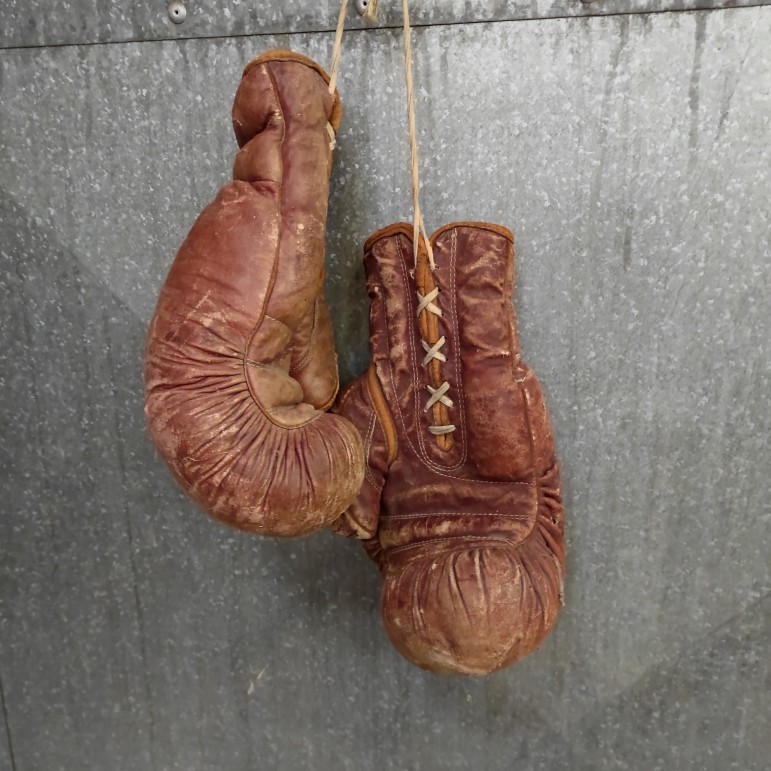 Bokshandschoenen Leder Boxing Gloves Leather