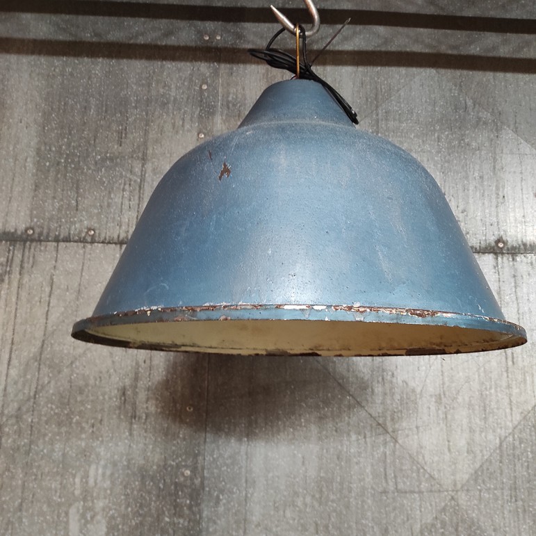Industriële Hanglamp Blauw Industrieel Fabriekslamp
