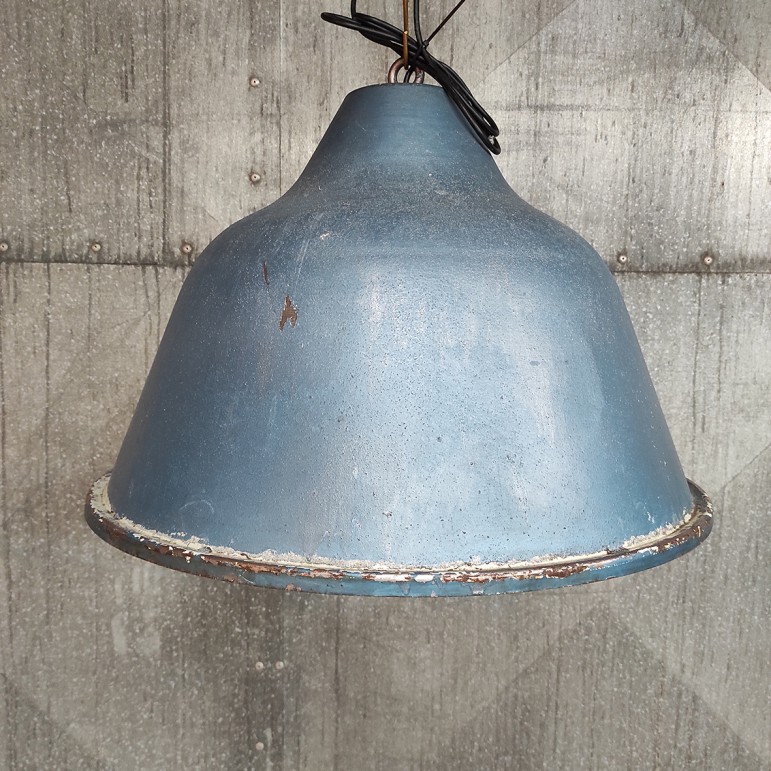 Industriële Hanglamp Blauw Industrieel Fabriekslamp