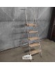 Witte brocante ladder met 5...